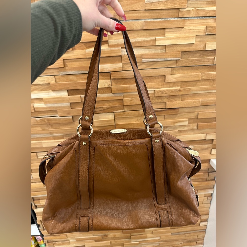 Michael Kors Brown Leather Tote Bag